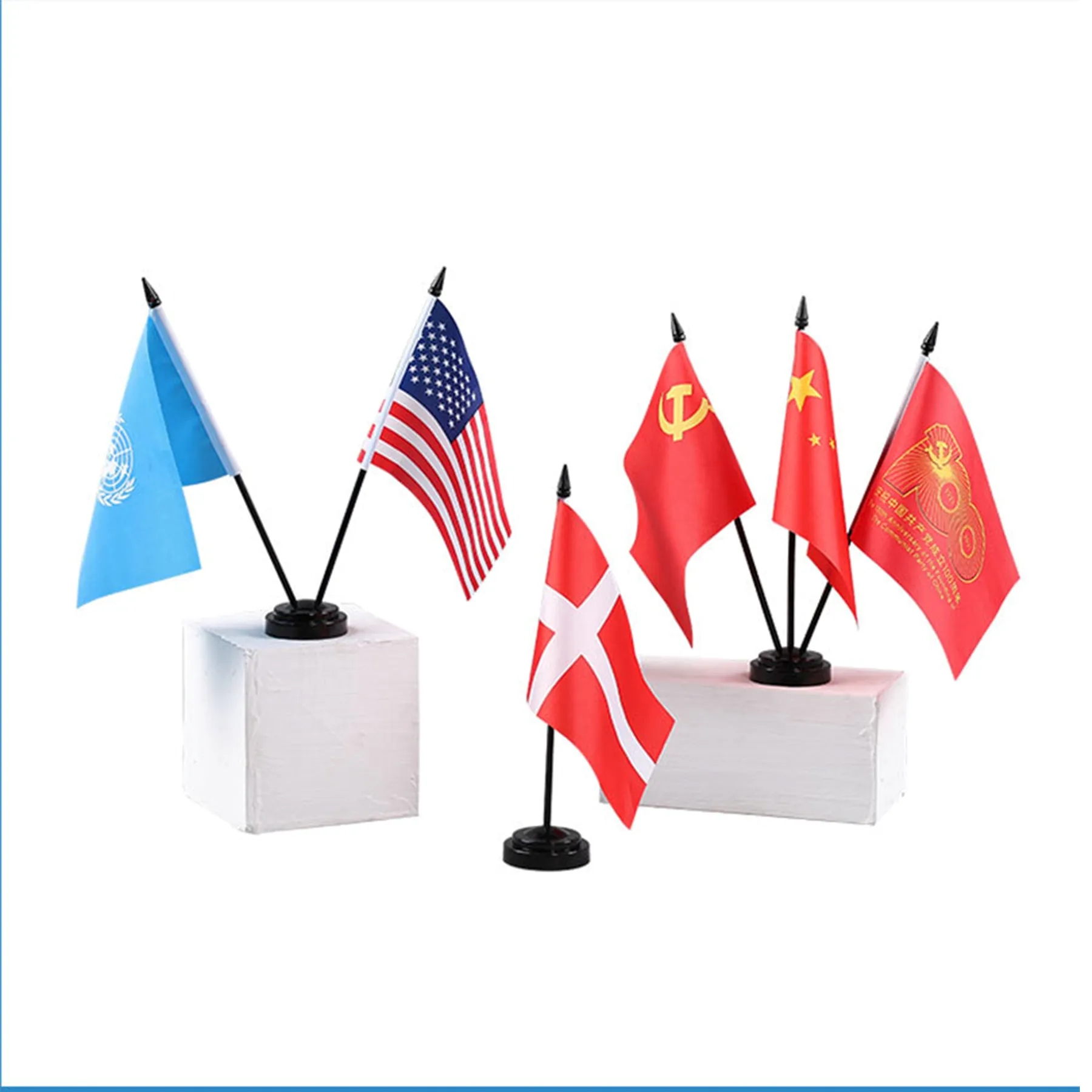 4"x6" Table Top Flags of Countries with 1 or 3-Hole Base 1