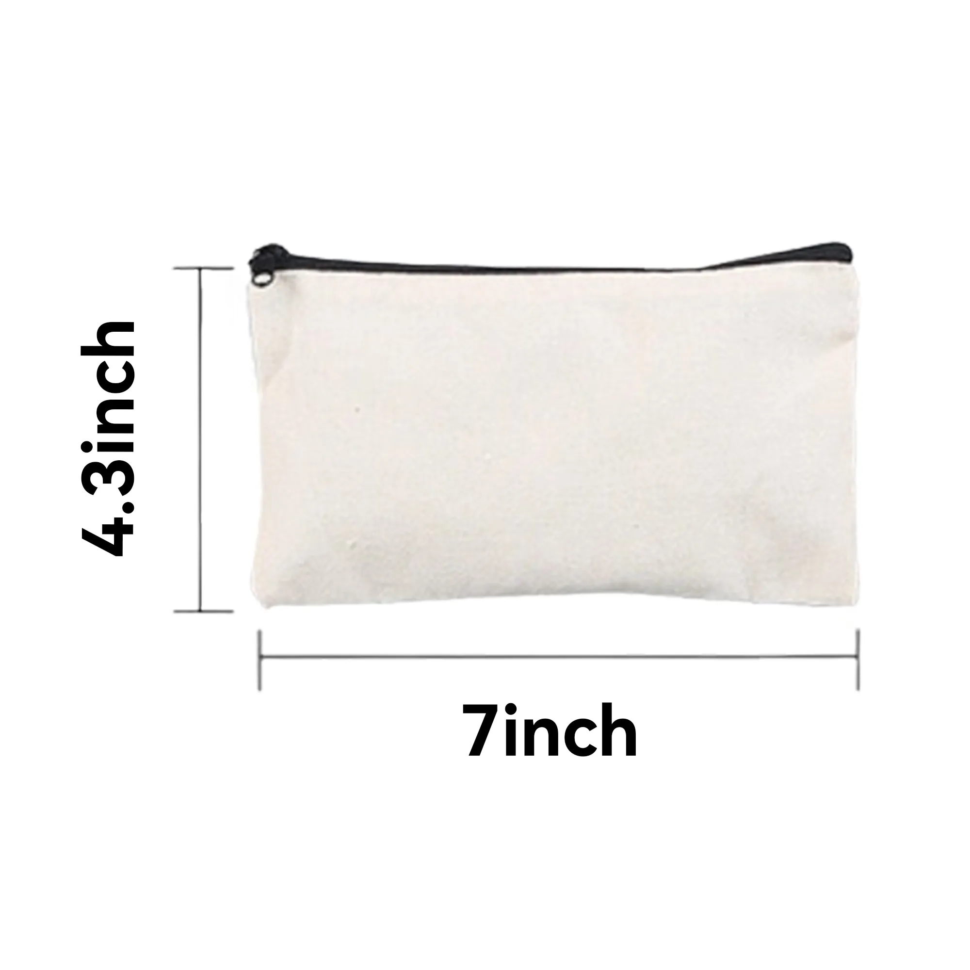 Canvas Zipper Bag, custom tote bag with logo imprint 3