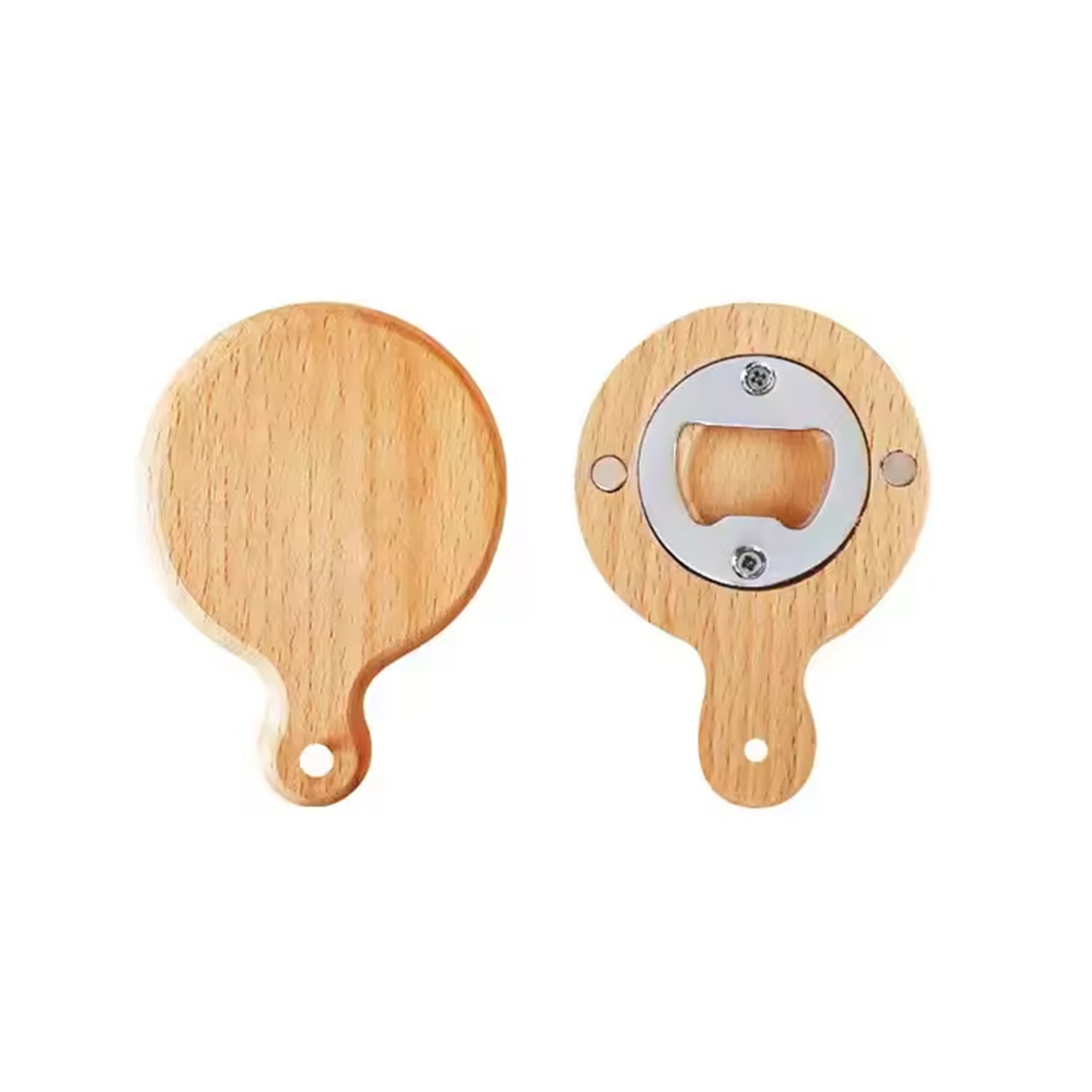 Wooden Handle Bottle Opener With Magnet 5