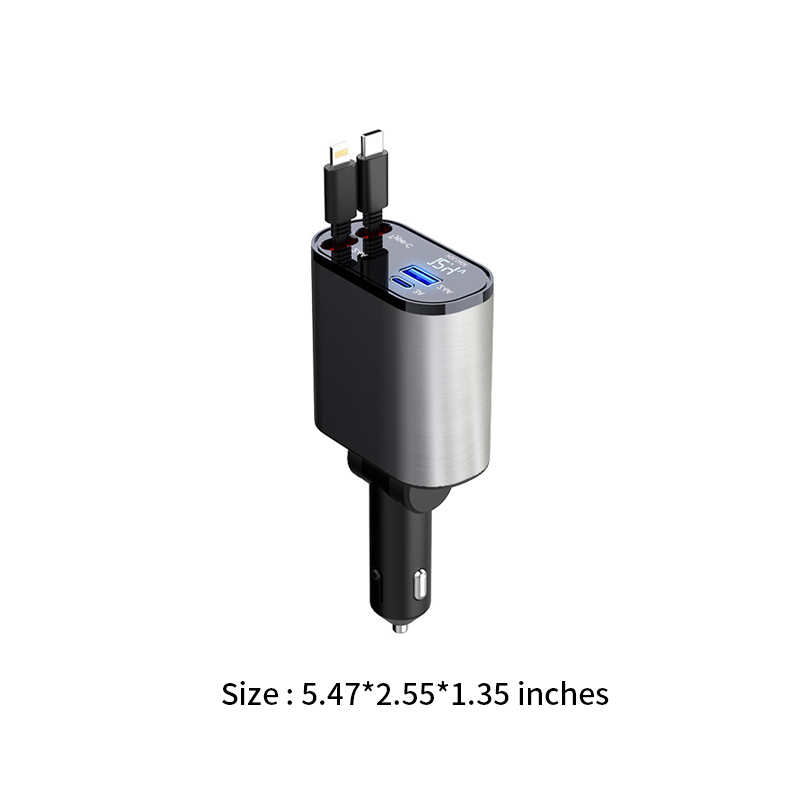 4 In 1 Retractable Car Charger 3