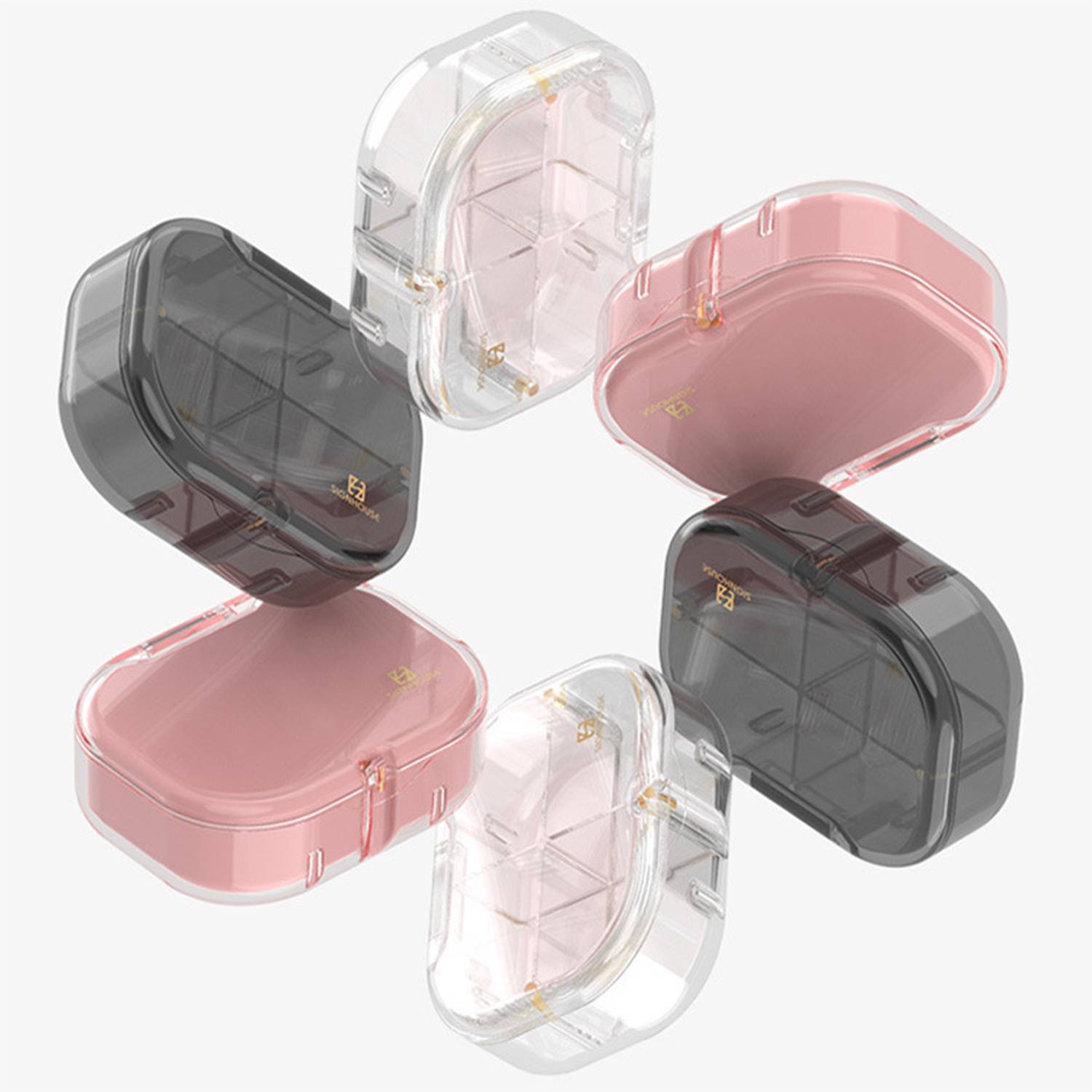 Plastic portable pill case 2