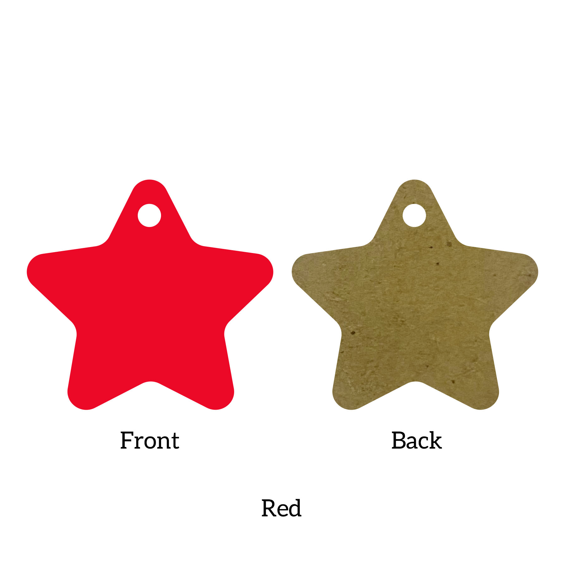 Free Shipping Solid Color Christmas Ornament - Star 23