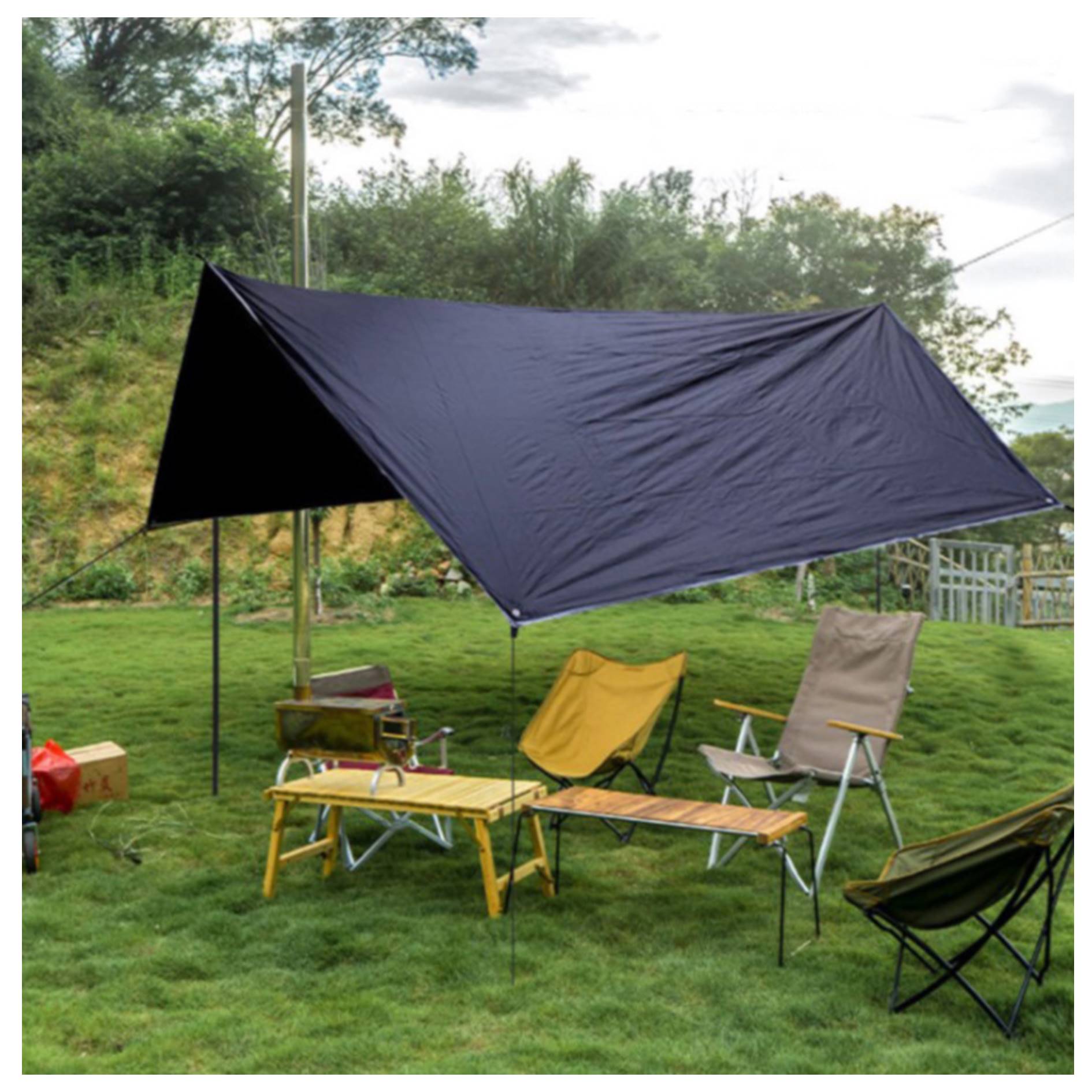 Six Corner Canopy Sunshade Tent Fly Tarp 5