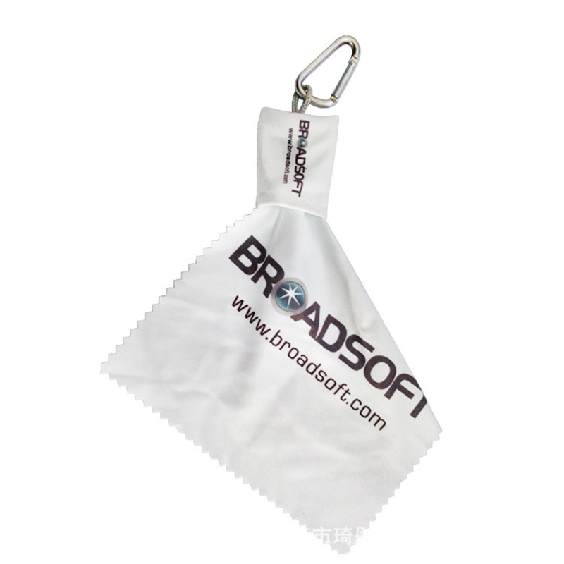 Microfiber Screen Lens Cleaning Cloth w/Carabinar 4