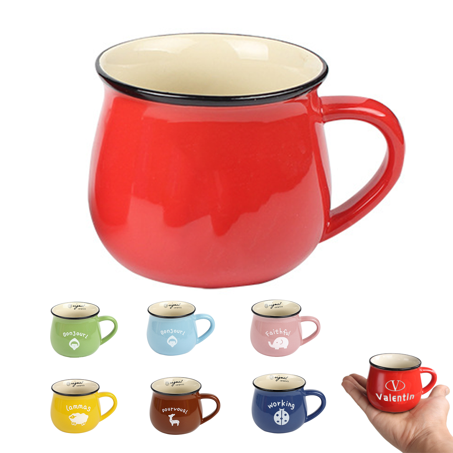 12 Oz Ceramic Coffee Mug 1