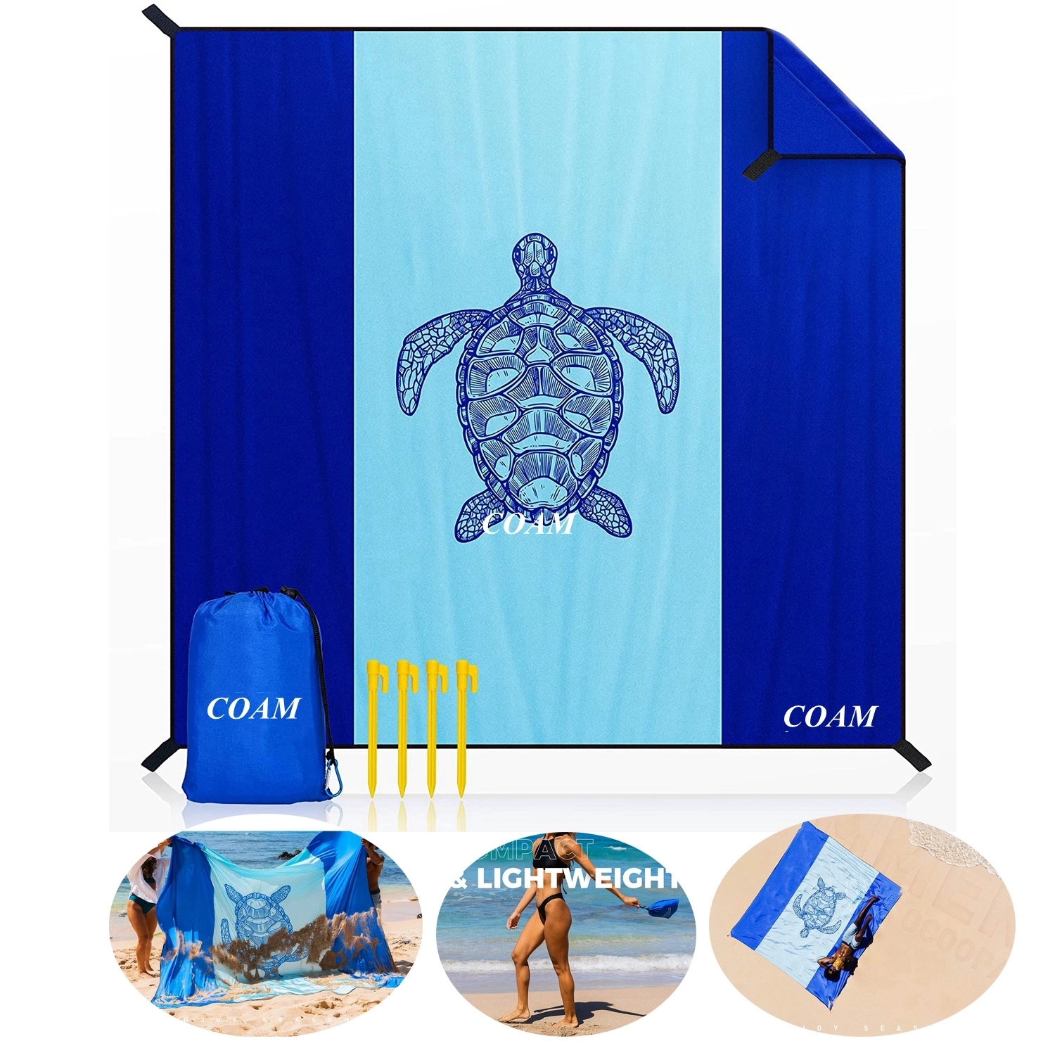 Sandproof Waterproof Beach Mat 2