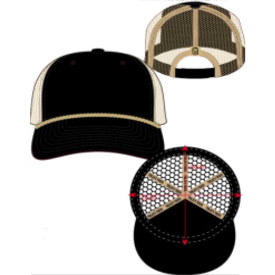 Premium Taslan 5 Panel Trucker Cap