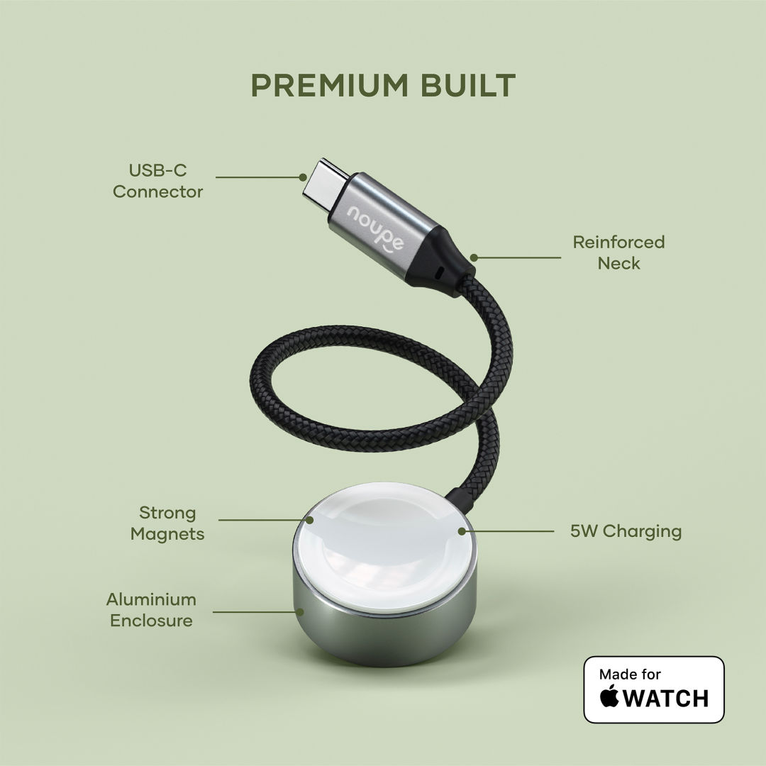 SATECHI® USB-C Magnetic Fast-Charging Cable For Apple Watch 1
