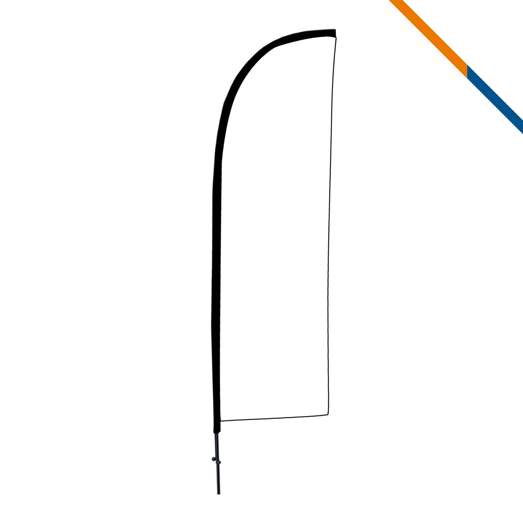 10' Blisor Single-Sided Straight Flag 2
