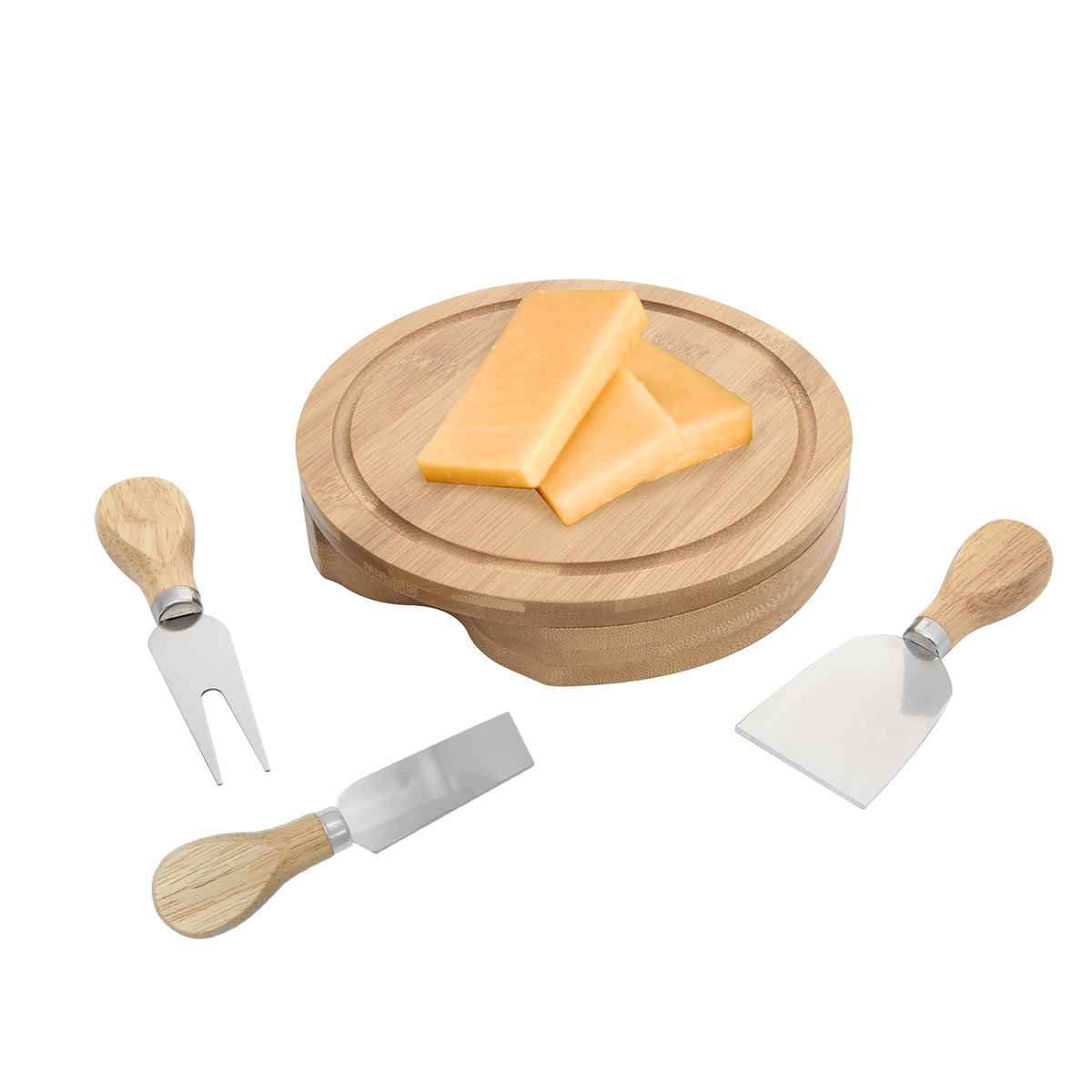 3-Piece Bamboo Cheese Server Kit 7