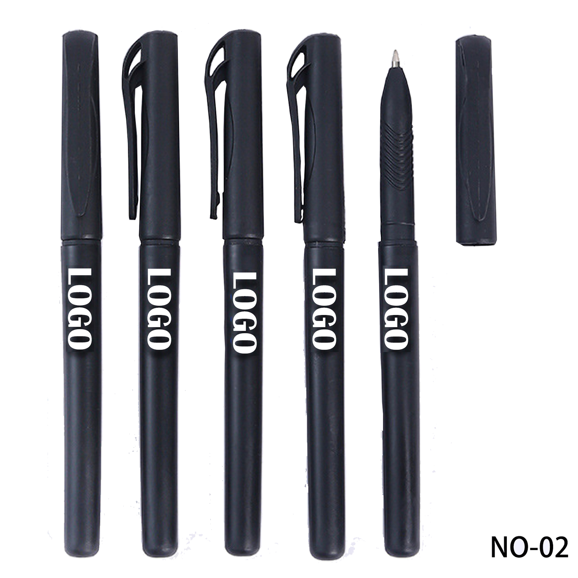 Frosted Matte Black Gel Pen 2