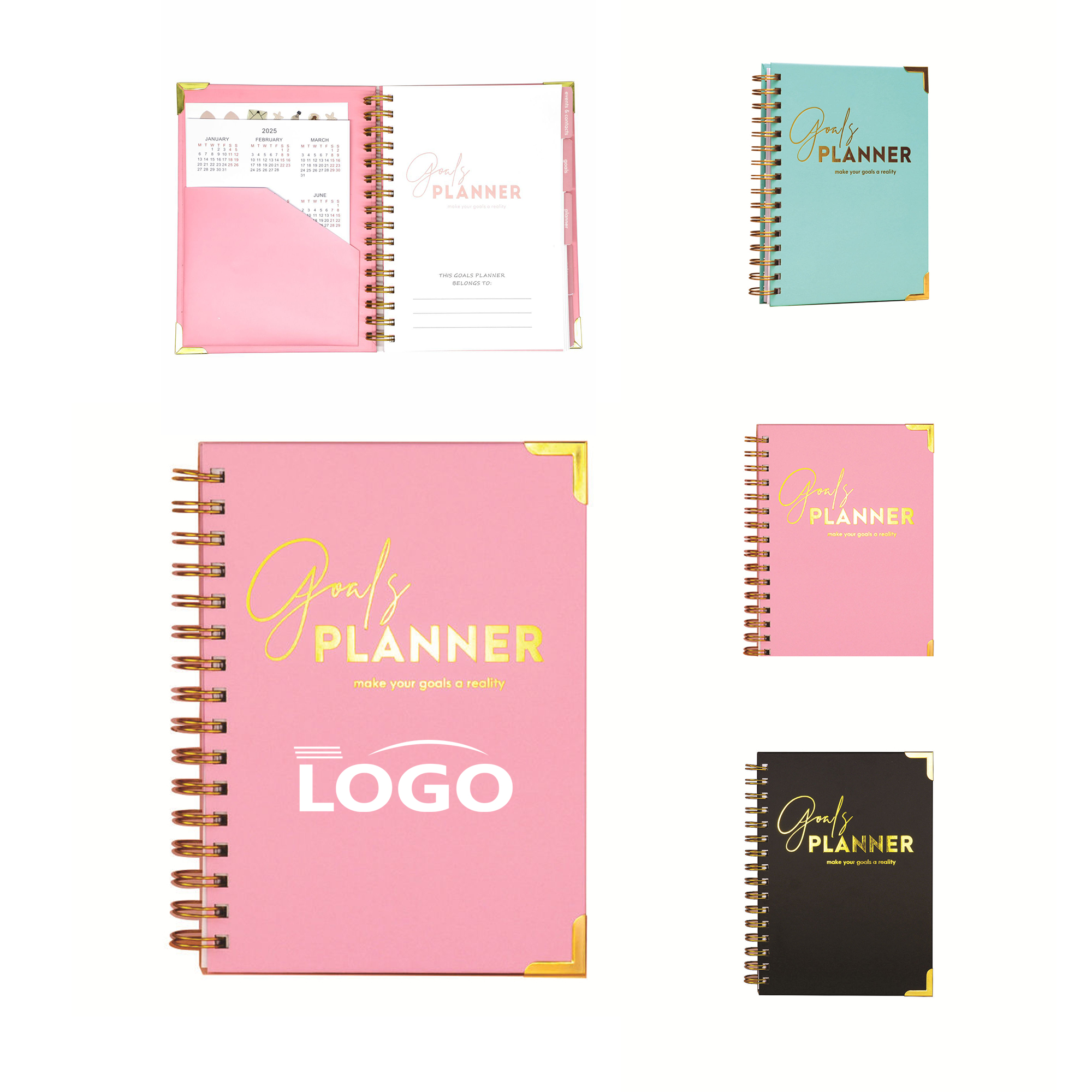 Personalized Hard-Cover Agenda Planner 1