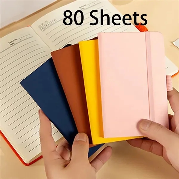 50 A6 PU Notebook with Strap Closure 5