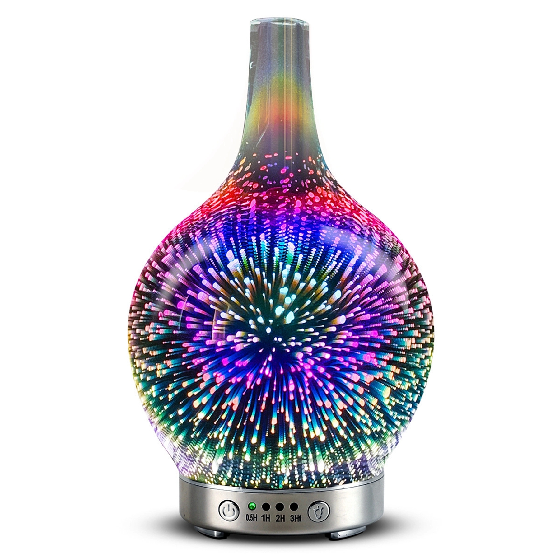 3D Firework Glass Vase Shape Oil Diffuser Air Humidifier 7