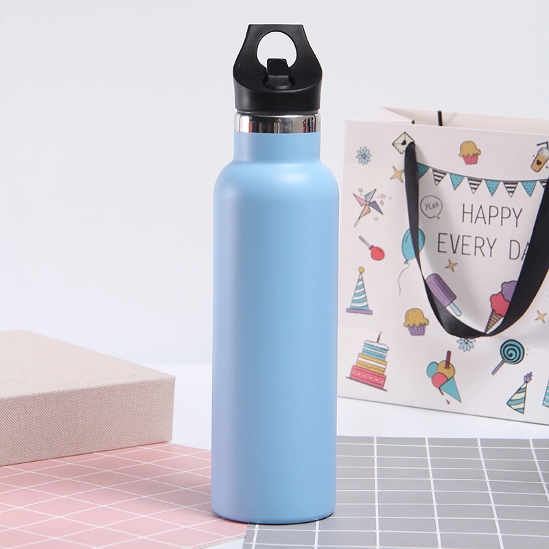 20 oz Stainless Steel Water Bottle w/Straw Lid 7