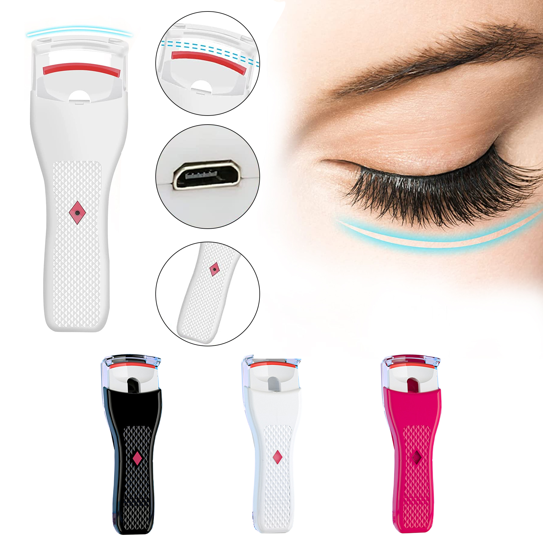 USB Professional Heated Eyelash Curlers 1