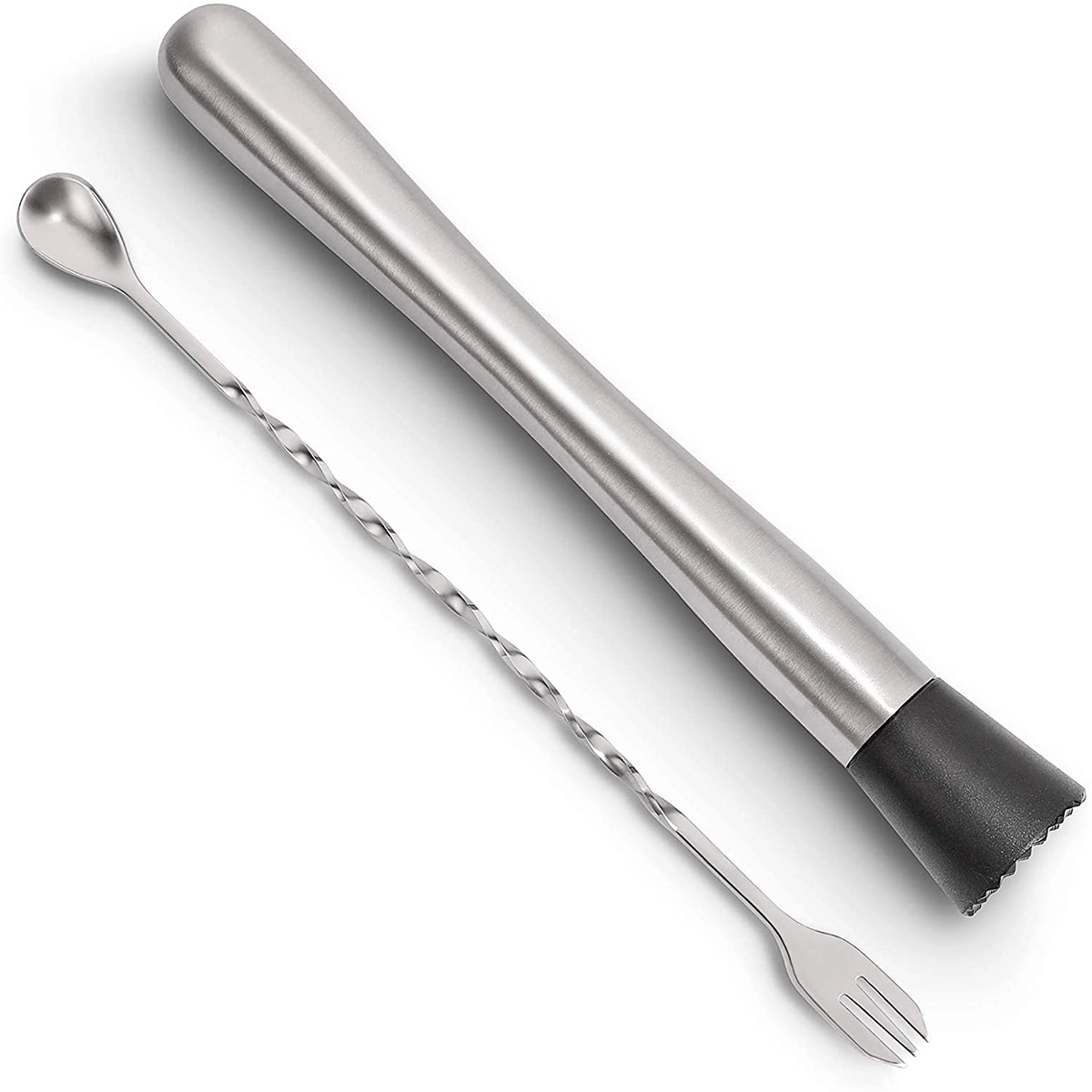 10 Inch Stainless Steel Cocktail Muddler And Mixing Spoon 1