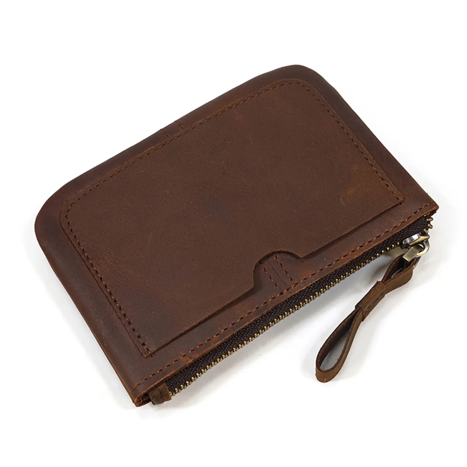 Genuine Leather Zippered Wallet 2
