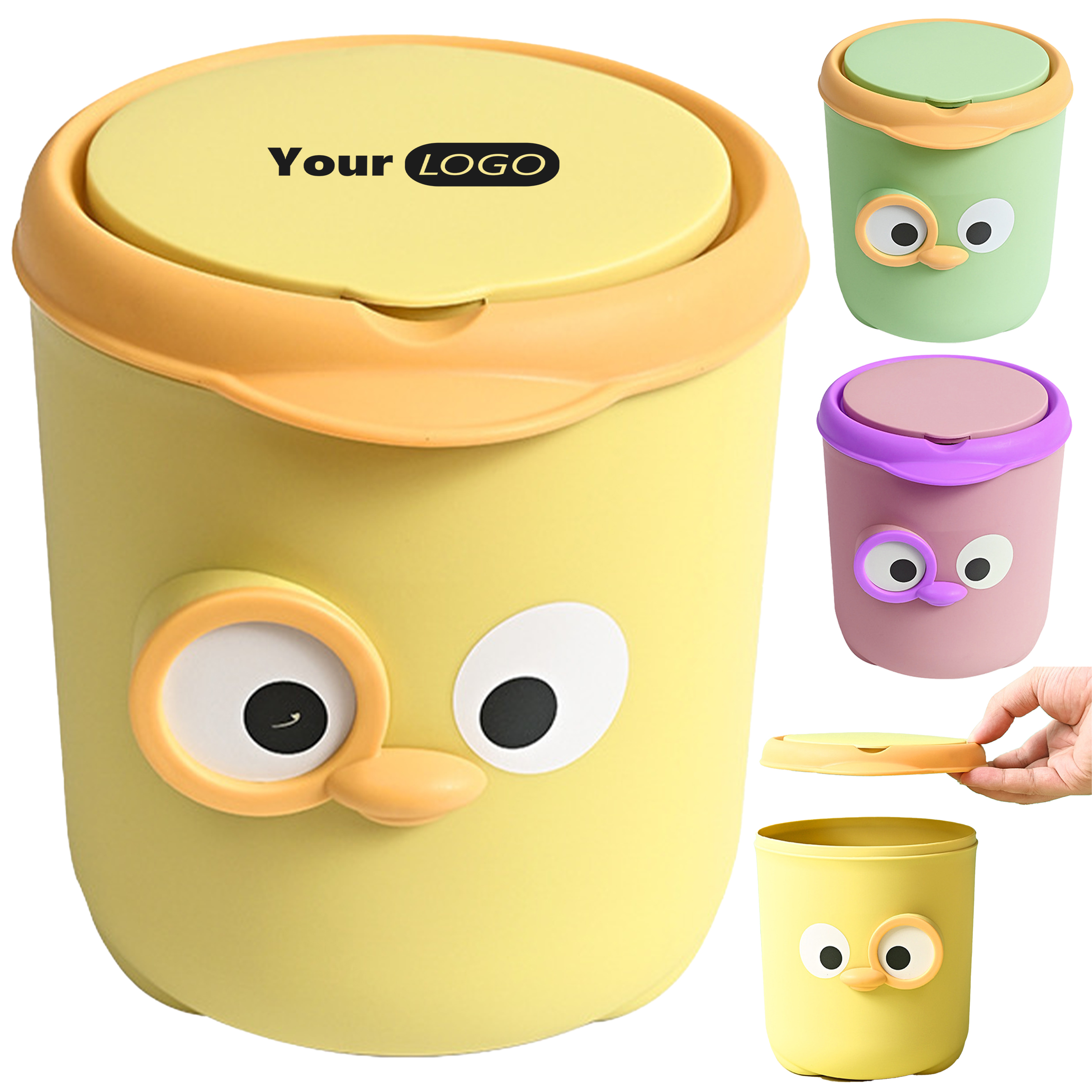 Polypropylene Office Desktop Trash Can 4