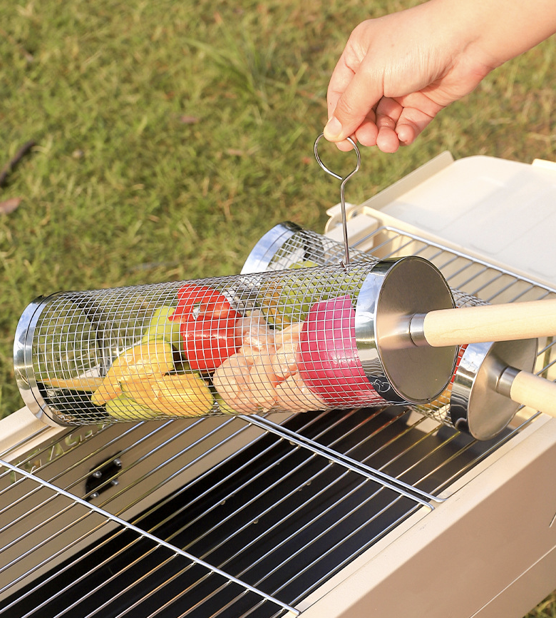 Rolling Grill Basket 7