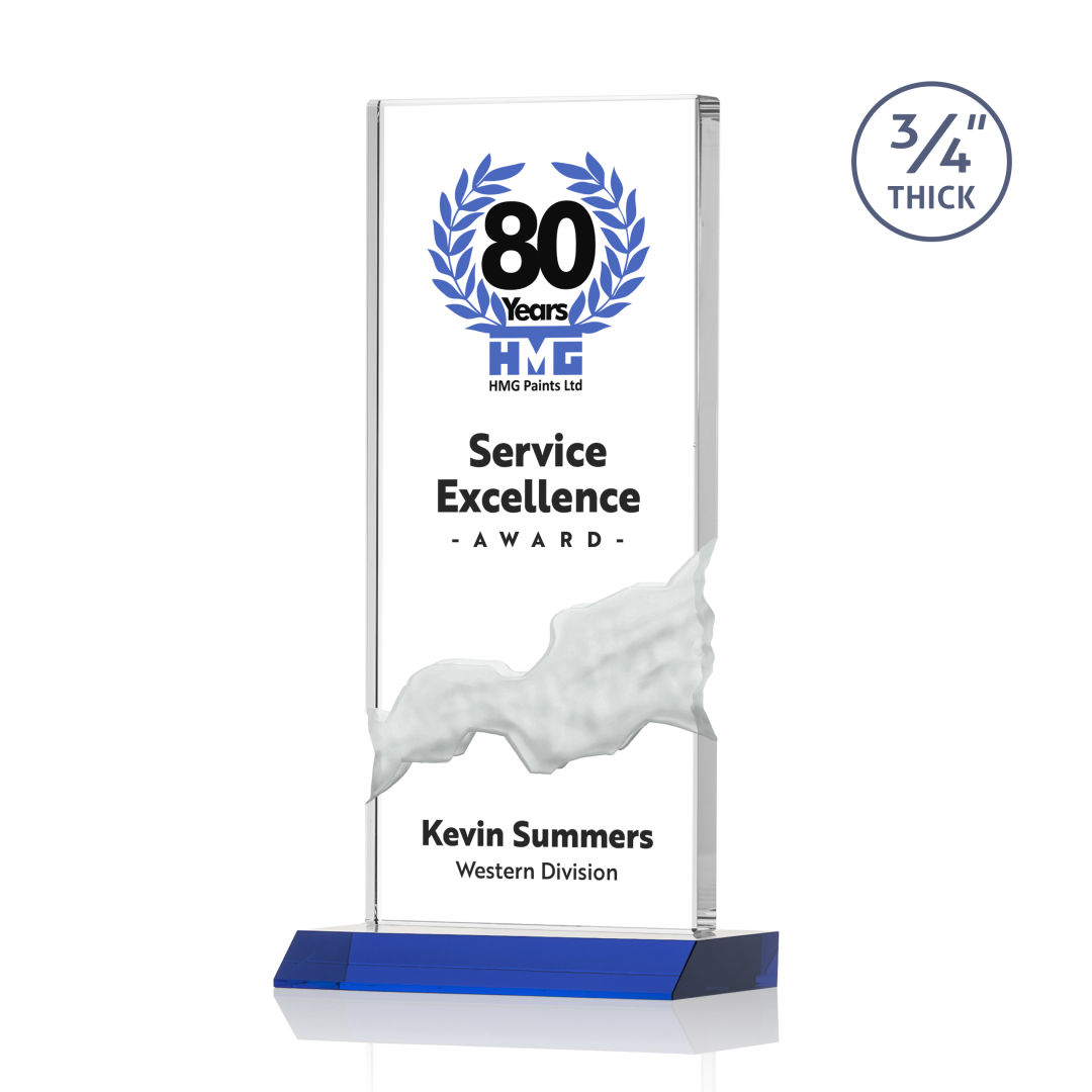Poole VividPrint™ Award - Blue 9