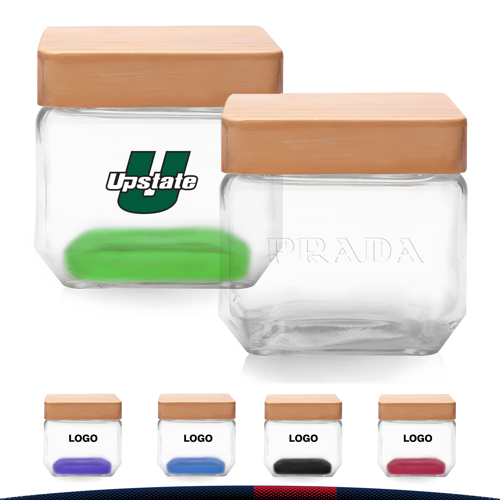 27 oz. Shanti Glass Jars with Wooden Lid 6