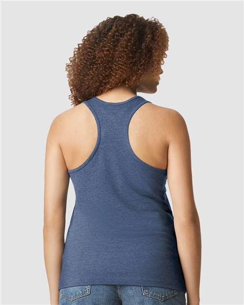 Women's Softstyle® CVC Racerback Tank Top - 64220LCVC 3