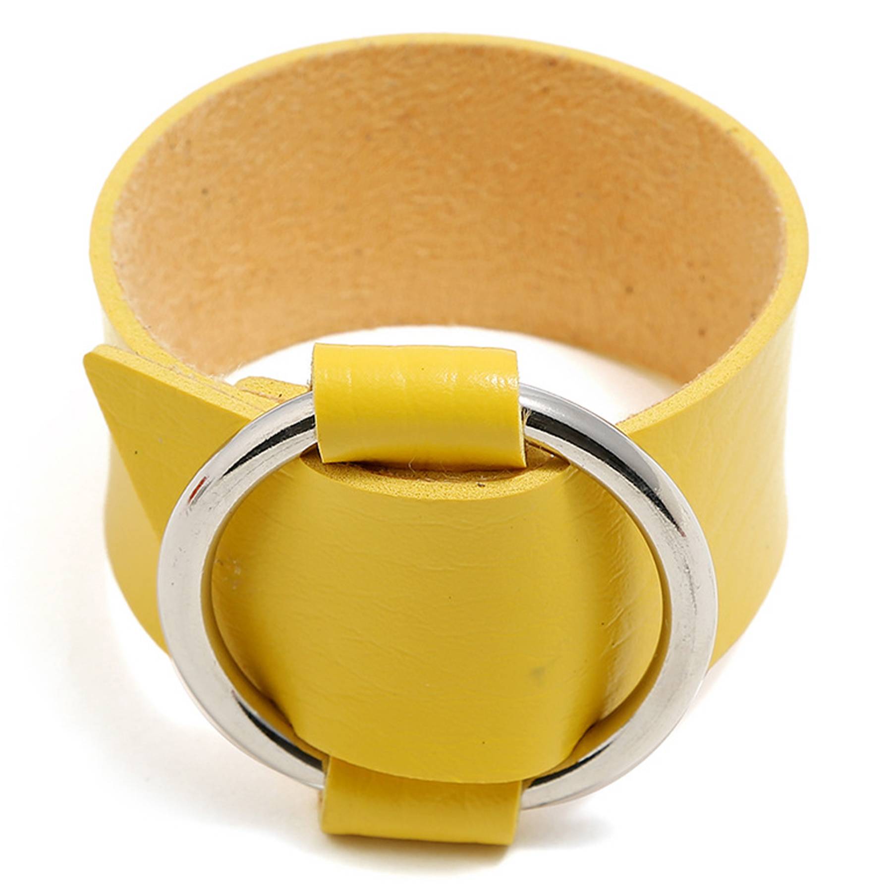 PU Simple punk trend hoop bracelet 7