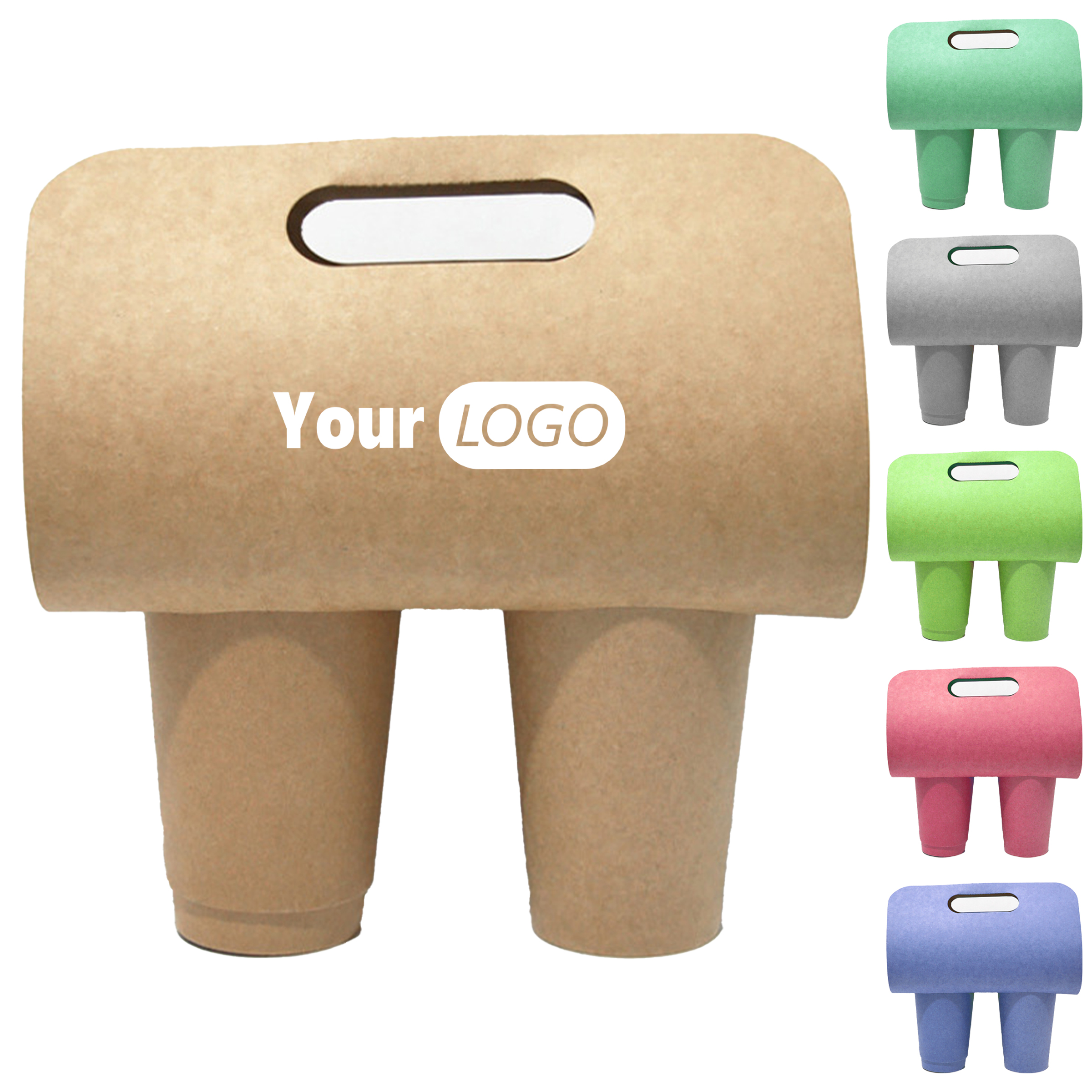 Paper Sturdy Beverage Holder For Hot And Cold Drinks 2
