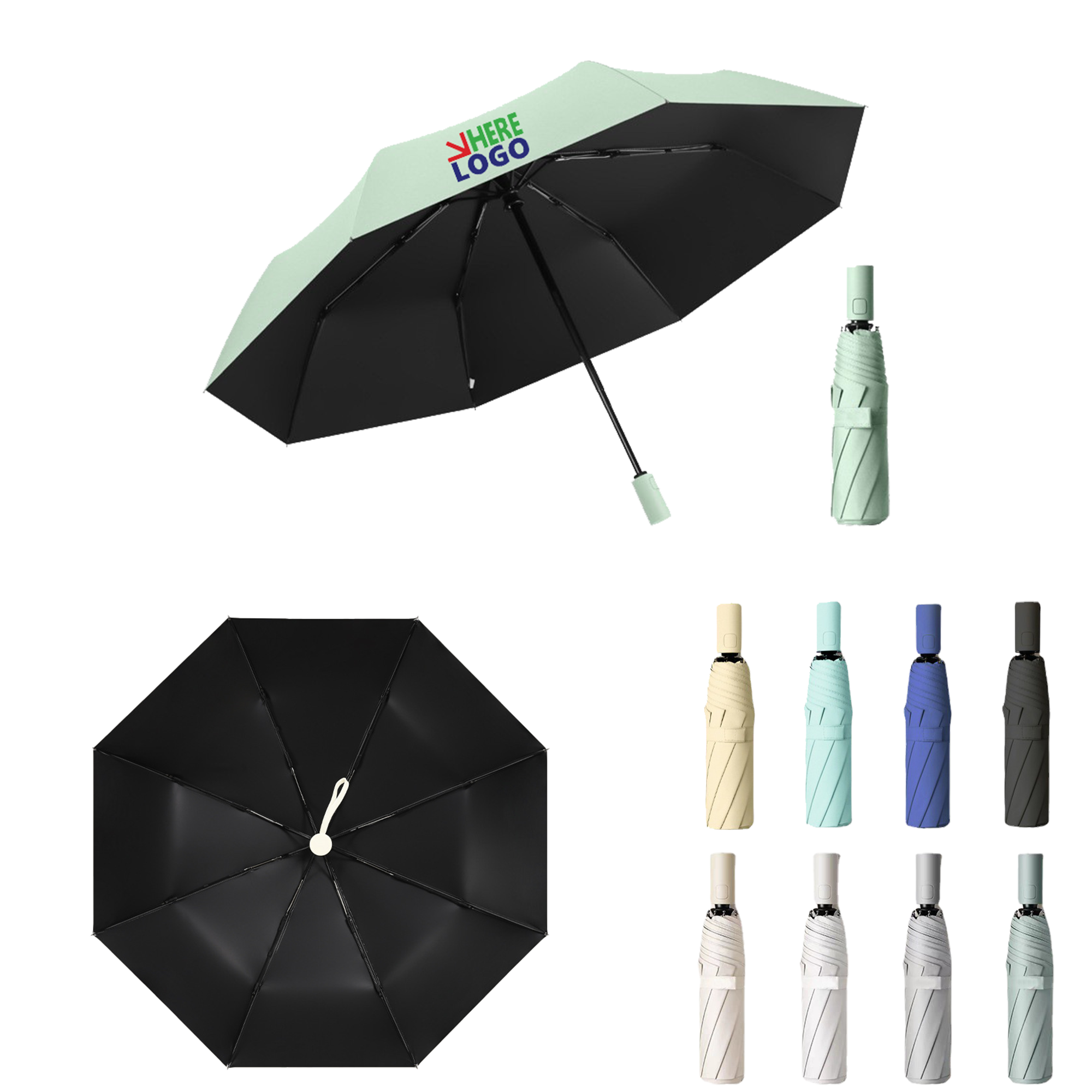 8-bone Weather and Rain Automatic Umbrella 2