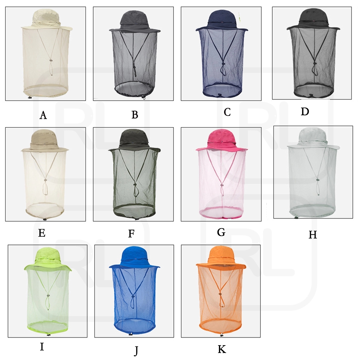Outdoor Anti - Mosquito Bucket Hat With Net Mesh 1