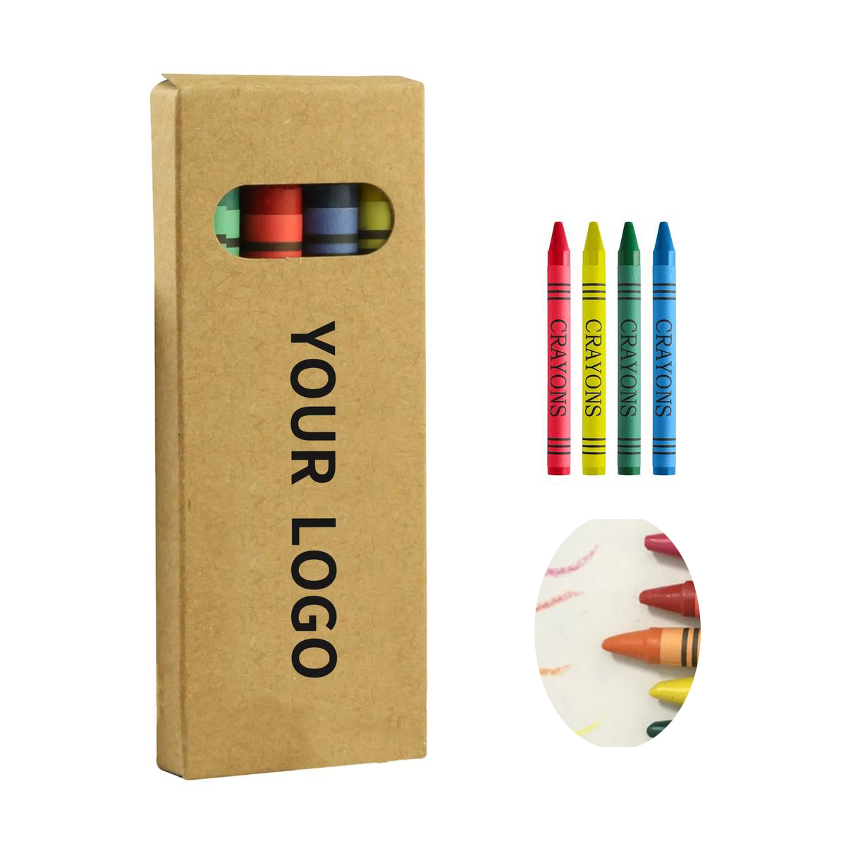 Travel Size Wax Crayon Coloring Set 4
