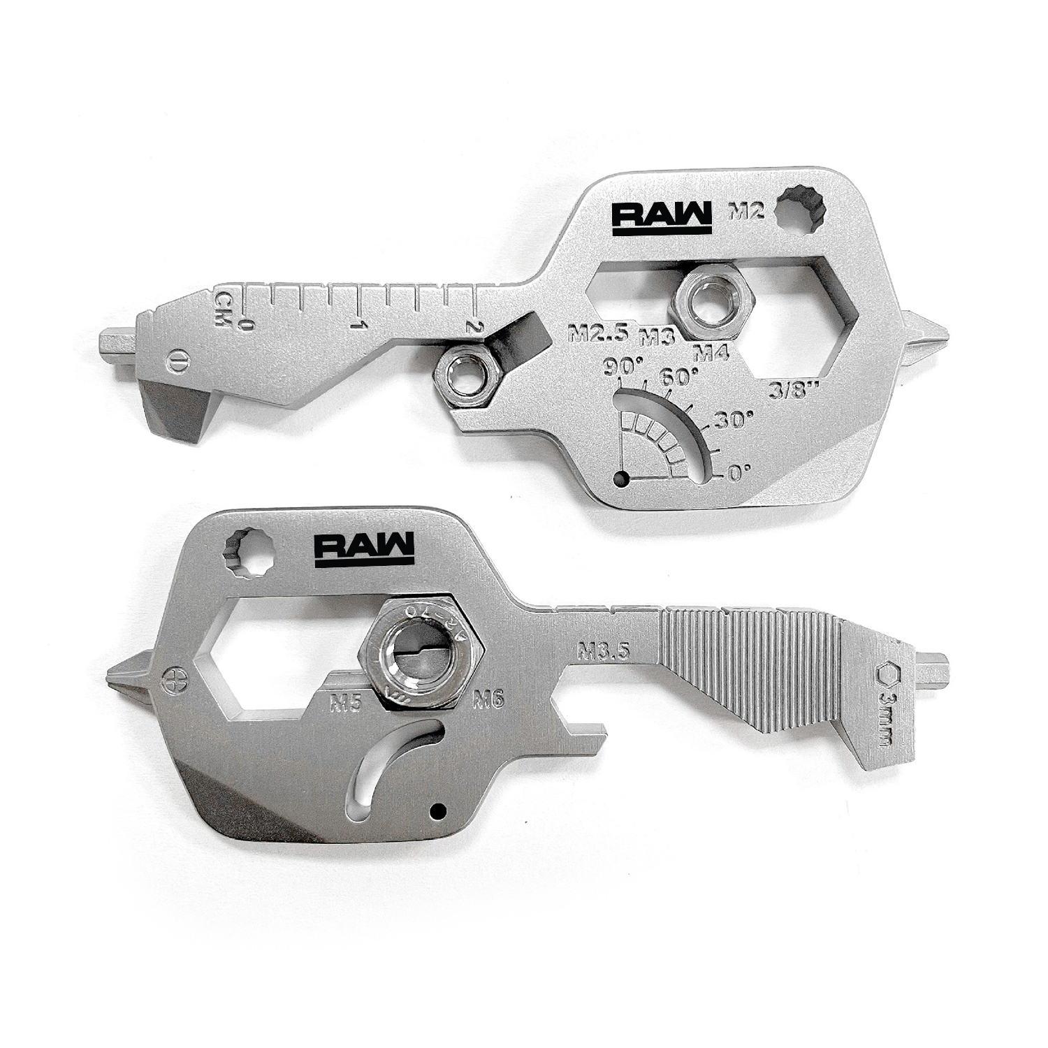 GearCard 20-in-1 Smart Key Multi-Tool – Stainless Steel EDC Keychain Tool with Wrenches & Openers