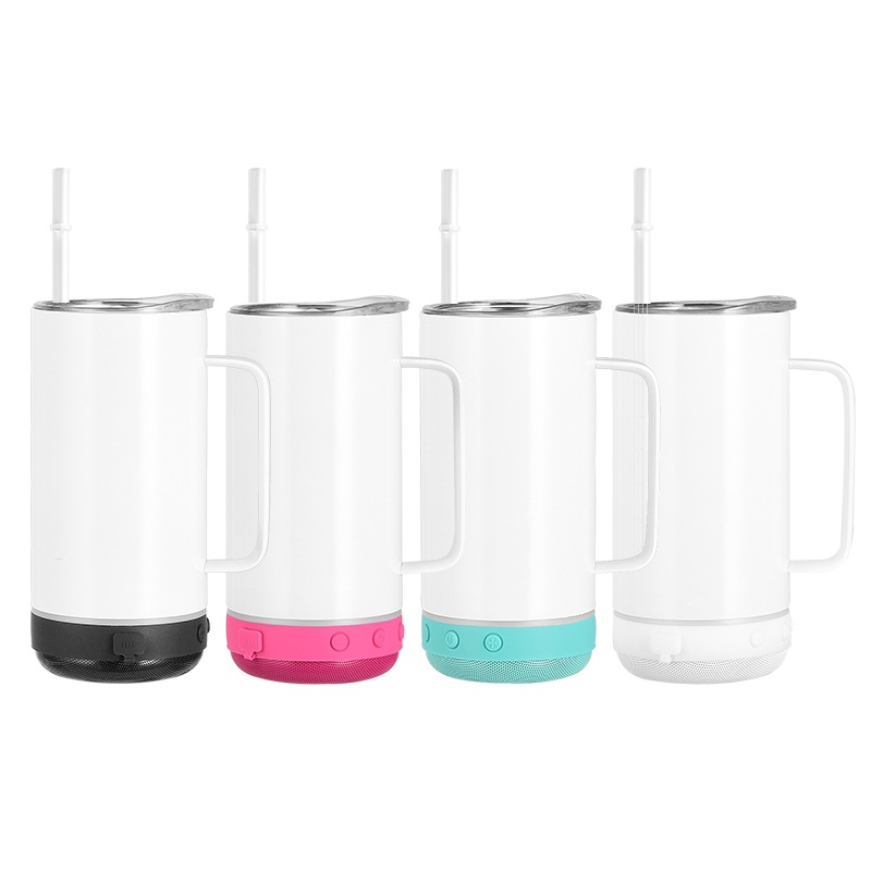 14oz Bluetooth Speaker Tumbler With Handle 4