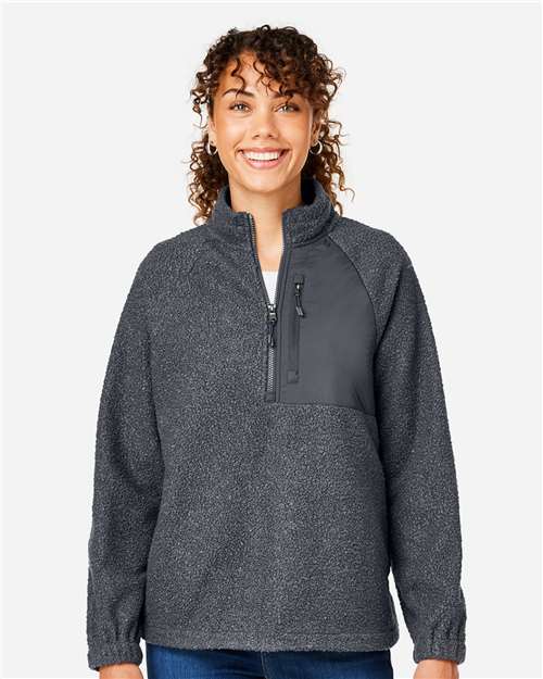 Women's Aura Sweater Fleece Quarter-Zip Pullover - NE713W 3