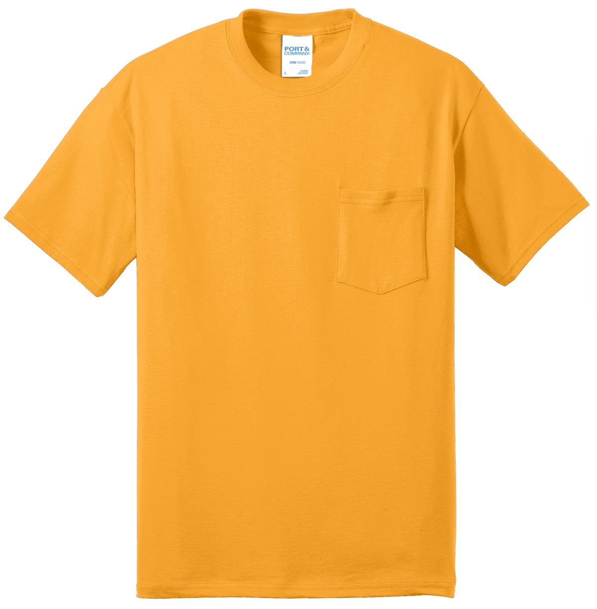 Port & Co Core Blend Pocket Tee. PC55P 56
