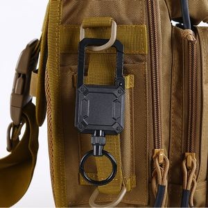Sleek Metal Square Keychain With Durable Steel Wire Rope 6