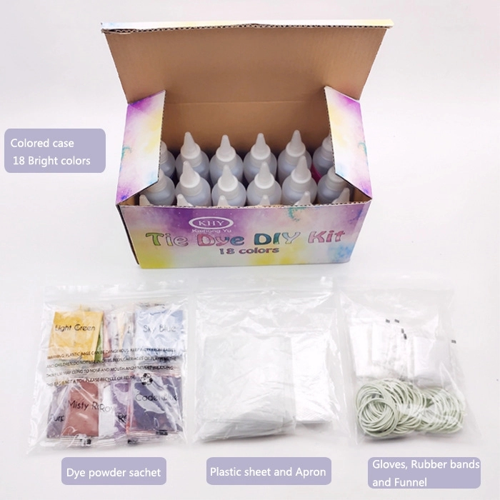 Tie Dye Party Kit For Kids 18 colors Set 4