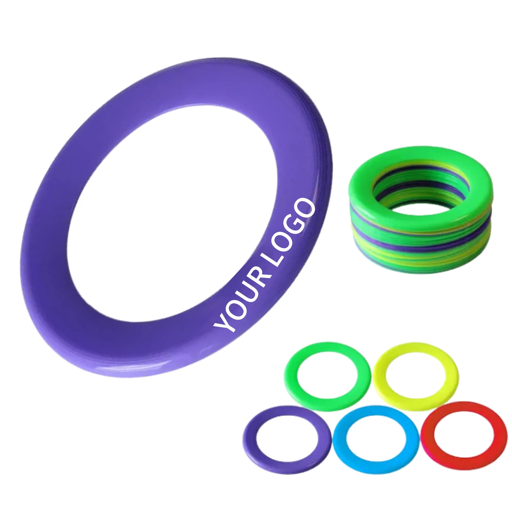 Custom Logo Plastic Flying Ring 2