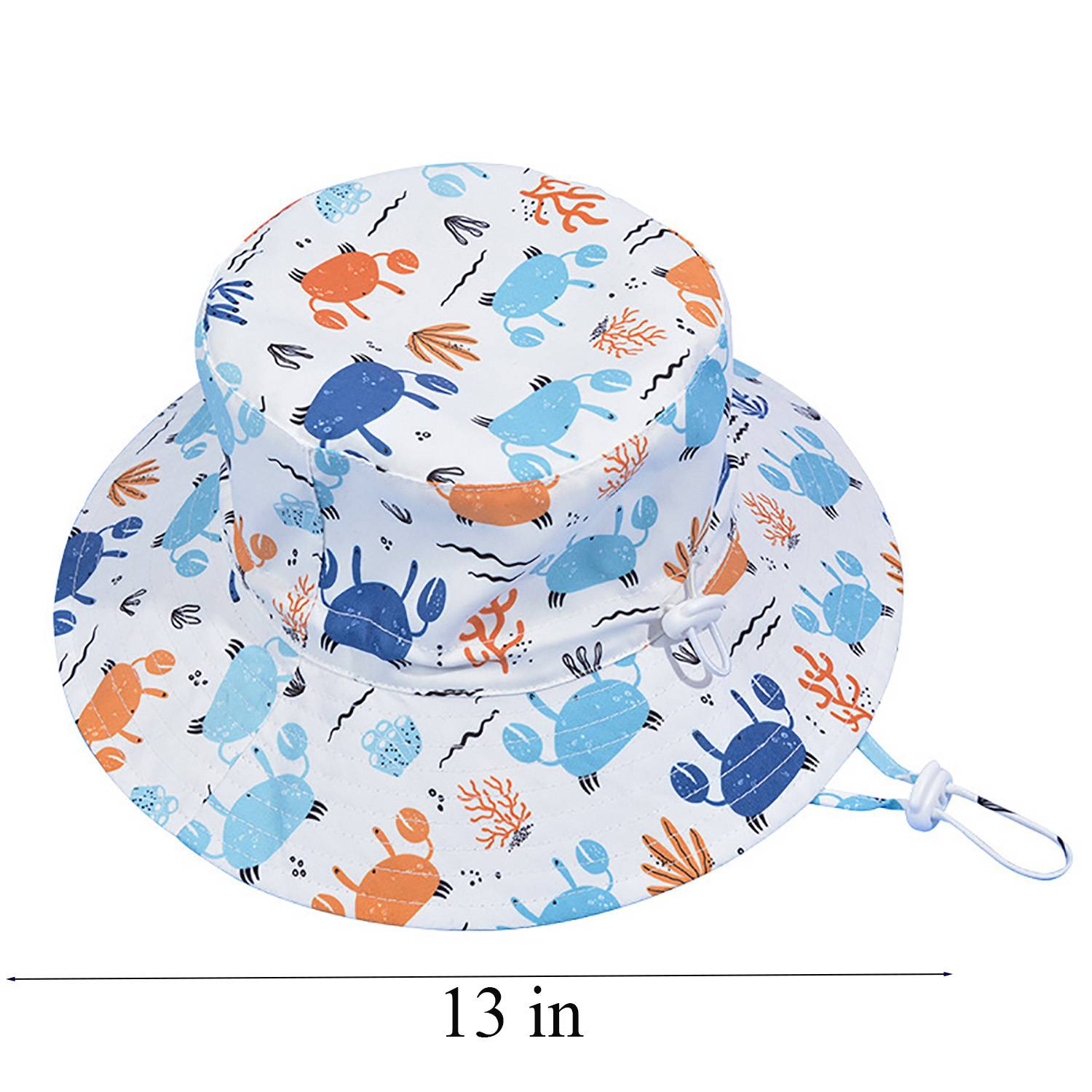 Kids Sun Protection Beach Hat w/ Wide Brim 2