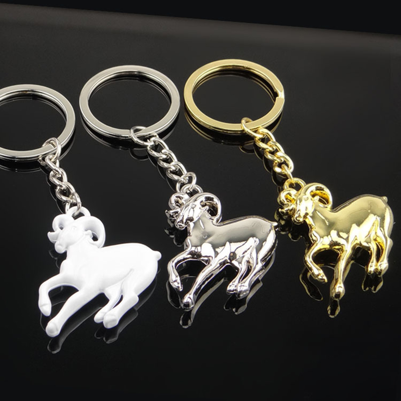 Creative Metal Goat Key Chain 4