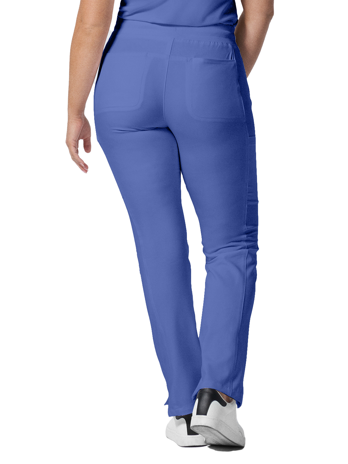 Landau - Forward - Women's Seven-Pocket Mid-Rise Rib-Knit Elastic Waist Cargo Pant 34