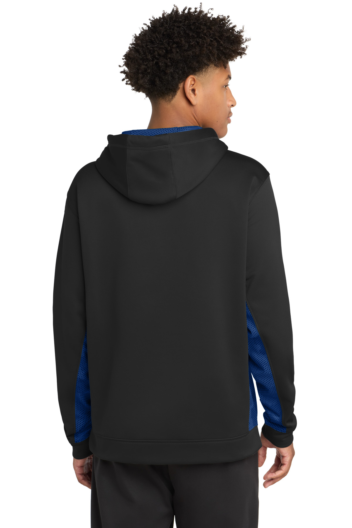 Sport-Tek Sport-Wick CamoHex Fleece Colorblock Hooded Pullover. ST239, custom hoodie or sweatshirt with logo imprint 26