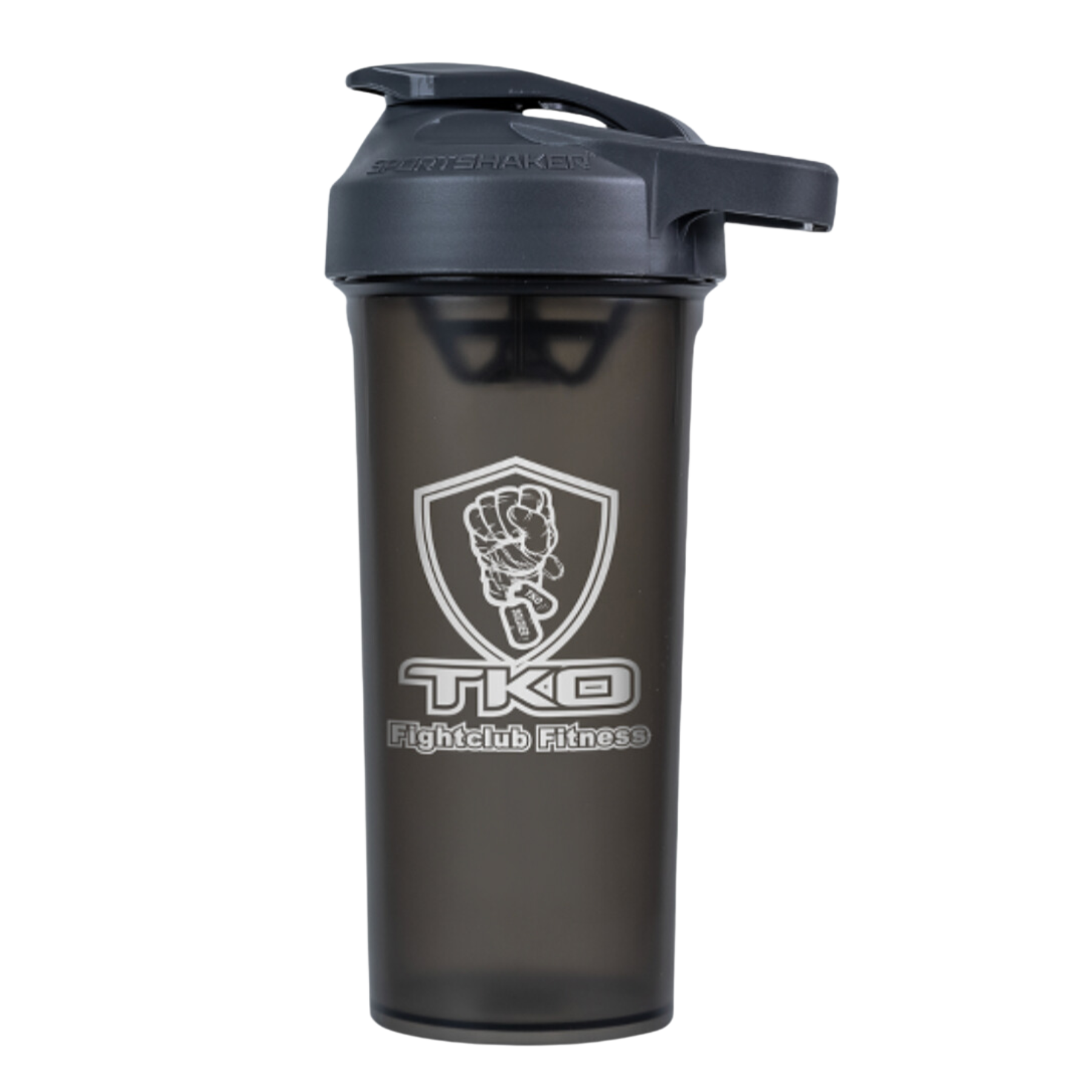 27 oz. Smoke Sport Shaker with Gray Basket and Flapper Lid 1