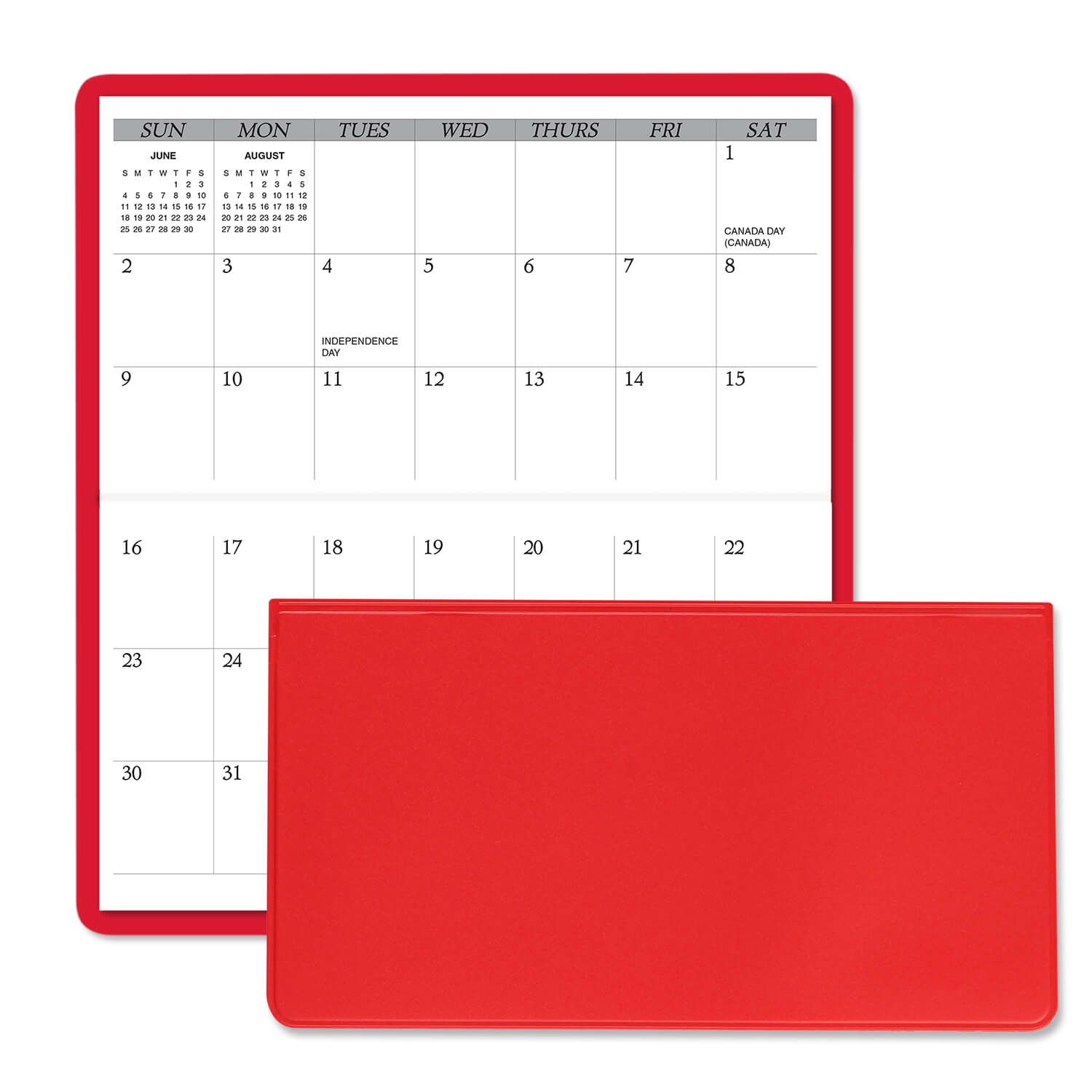 Horizontal Monthly Pocket Planner 16