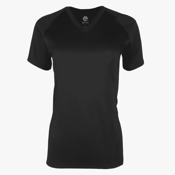 #E117 / Basic Training Women's V-Neck Raglan Tee 13
