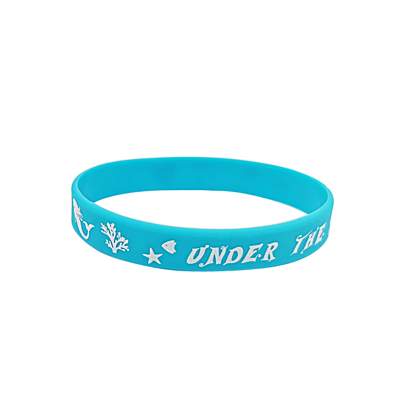 Colored Silicone Stretch Unisex Wristbands 16
