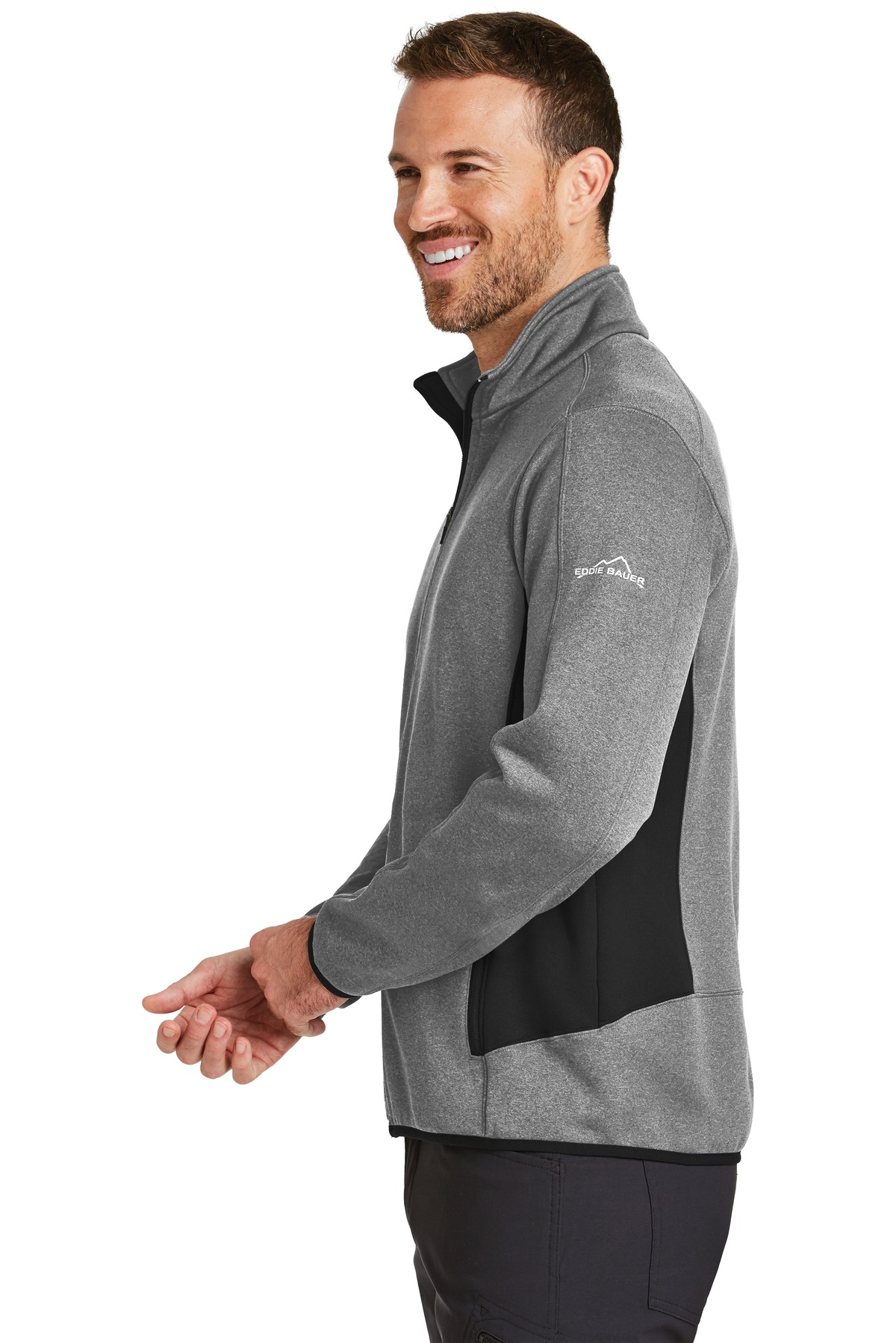 Eddie Bauer Full-Zip Heather Stretch Fleece Jacket. EB238 6