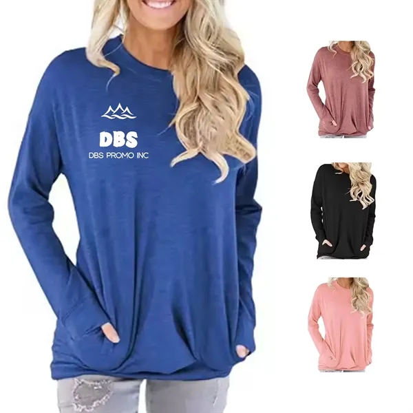 Stylish Long-sleeved T-shirts With Pockets - Comfort and Fun