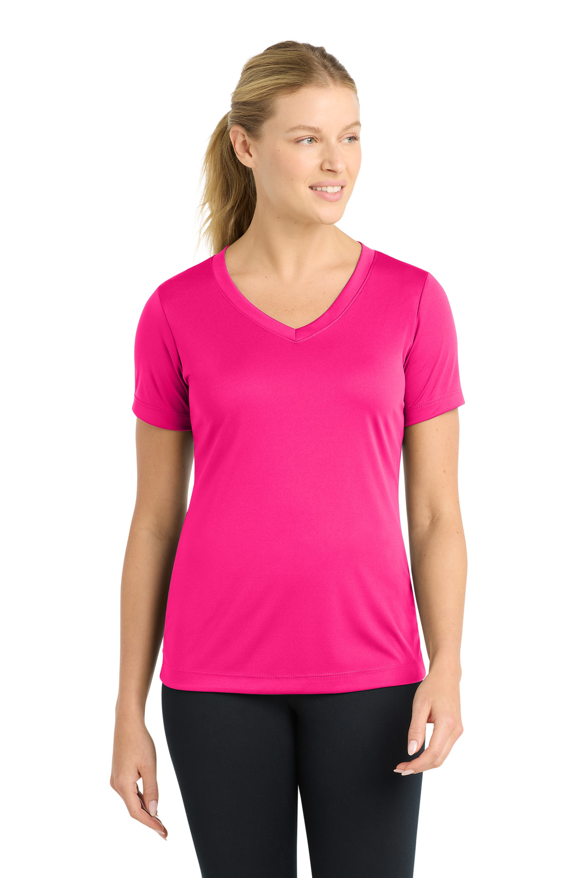 Sport-Tek Women's PosiCharge Competitor V-Neck Tee. LST353 21